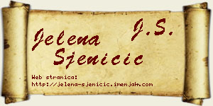 Jelena Sjeničić vizit kartica